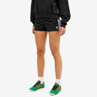 Adidas Women's 3 Stripe Shorts in Black