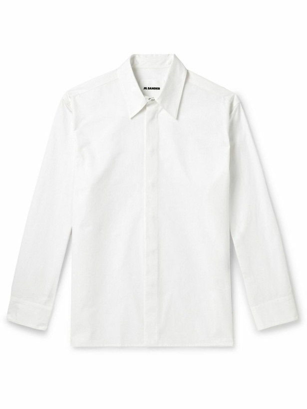 Photo: Jil Sander - Cotton-Poplin Shirt - White