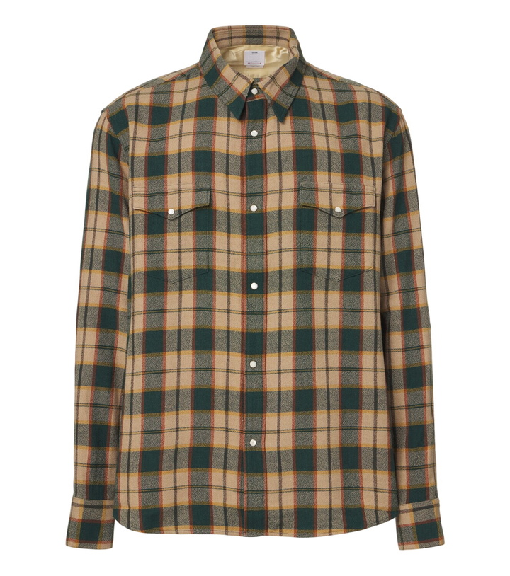 Photo: Visvim Meridian plaid wool and linen shirt