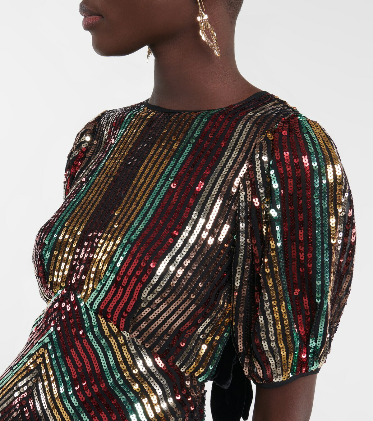 Rixo Daisy sequined midi dress Rixo