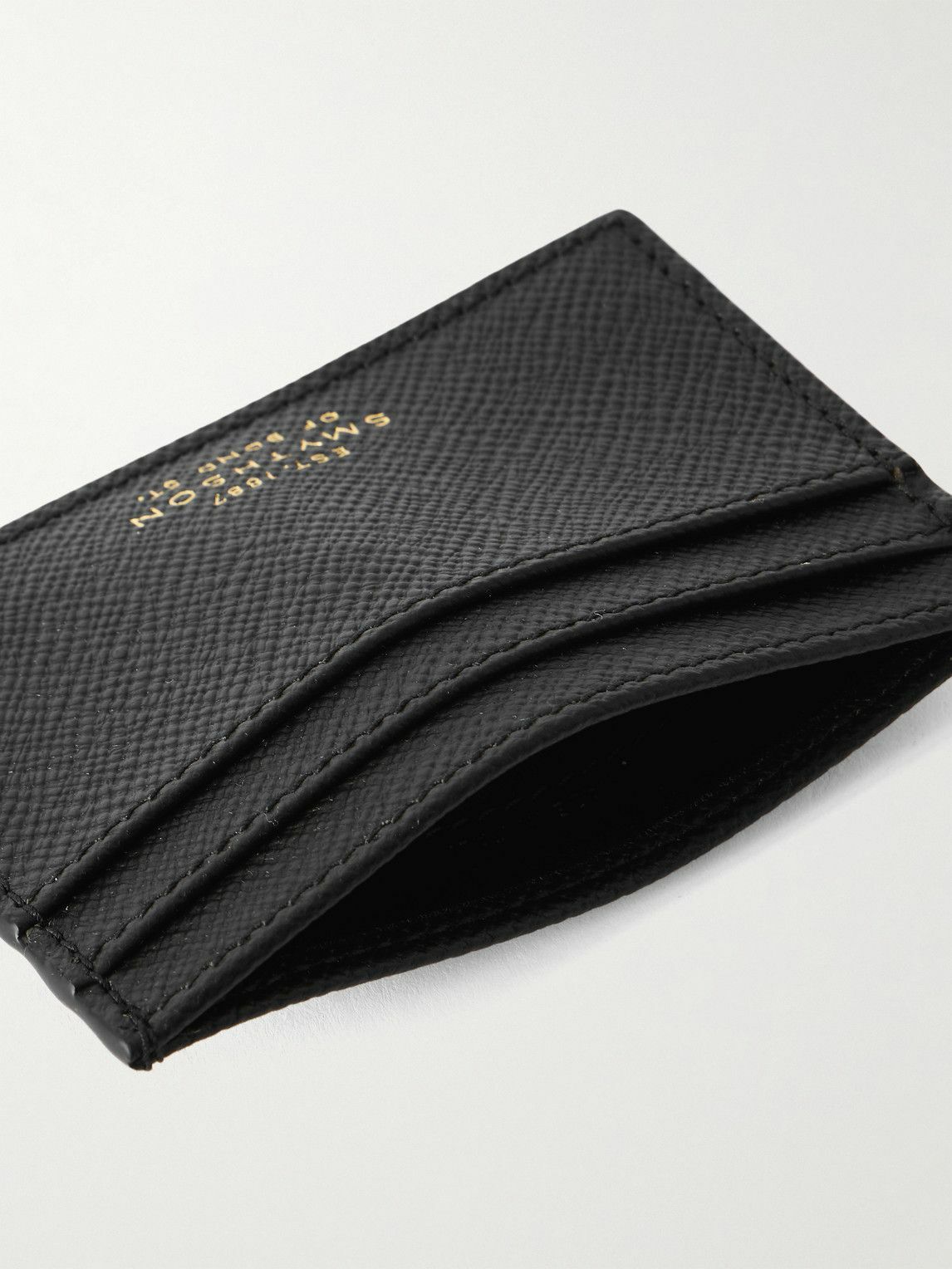 Smythson - Panama Cross-Grain Leather Cardholder