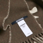 Jacquemus Men's Logo Scarf in Multi-Brown