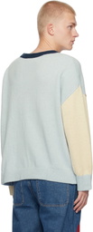 KidSuper Blue Face Boxy Sweater