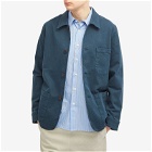 Portuguese Flannel Men's Twill Chore Jacket in Navy