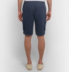 Onia - Tom Slim-Fit Linen Drawstring Cargo Shorts - Men - Navy