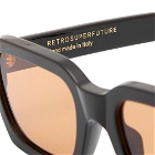 SUPER by RETROFUTURE Caro Sunglasses in Black/Orange