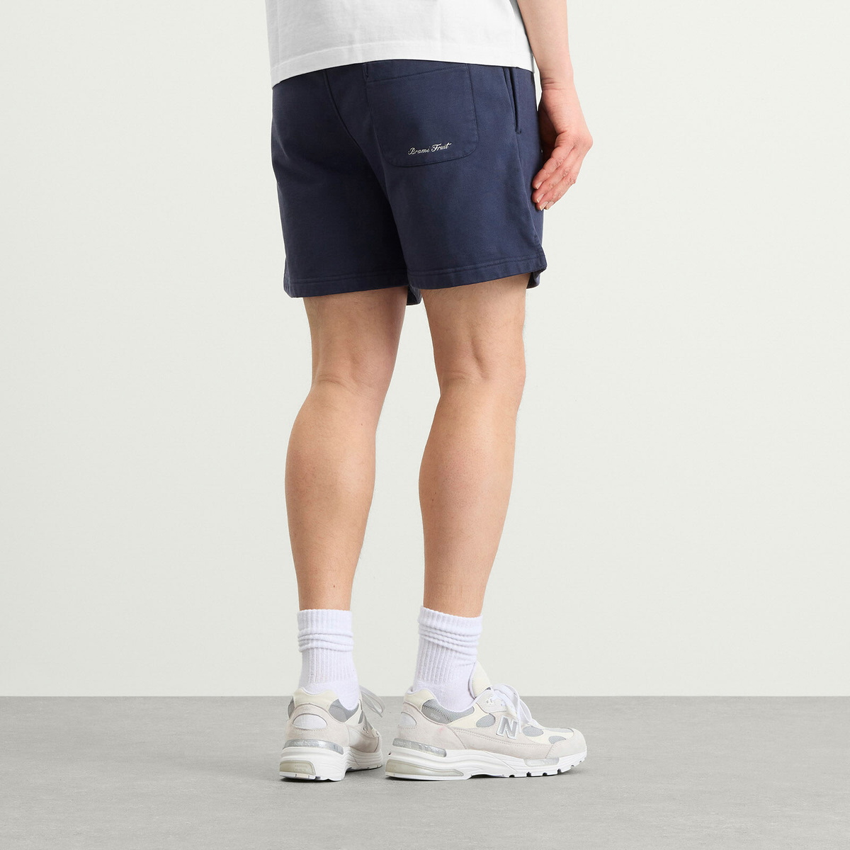 Bram's Fruit Men's Varsity Jogger Shorts in Midnight Blue