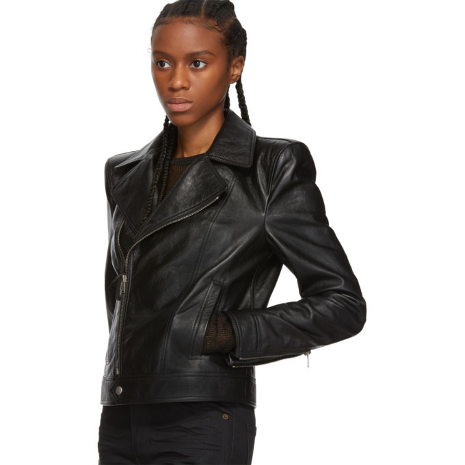 Halogen black hot sale leather jacket