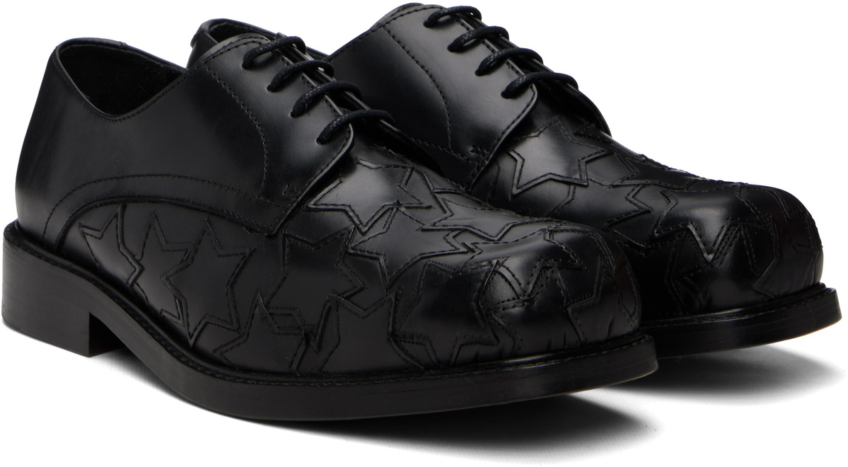 Stefan Cooke Black Star Square Toe Derbys