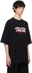 VETEMENTS Black 'Anime Freak' T-Shirt