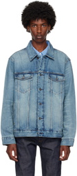 Calvin Klein Blue Elongated Denim Jacket