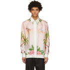 Casablanca Pink Silk Surf Club Shirt