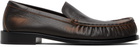 Dries Van Noten Brown Leather Loafers