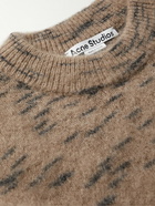 Acne Studios - Kristova Brushed Jacquard-Knit Sweater - Brown