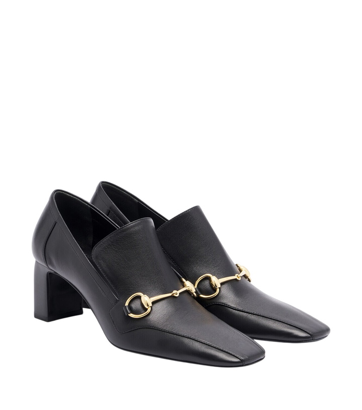 Photo: Gucci Galleria Horsebit leather loafer pumps