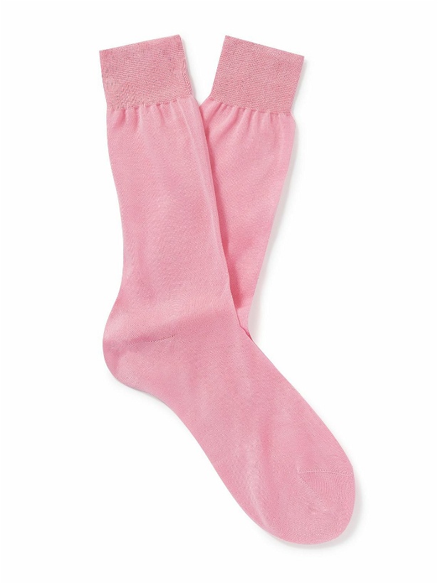 Photo: Anderson & Sheppard - Cotton Socks - Pink