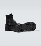 Prada Leather and Re-Nylon ankle boots