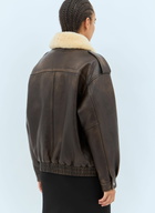 Miu Miu Padded Leather Jacket