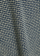 Guest In Residence Shrunken Patterned Cashmere Polo top Navy