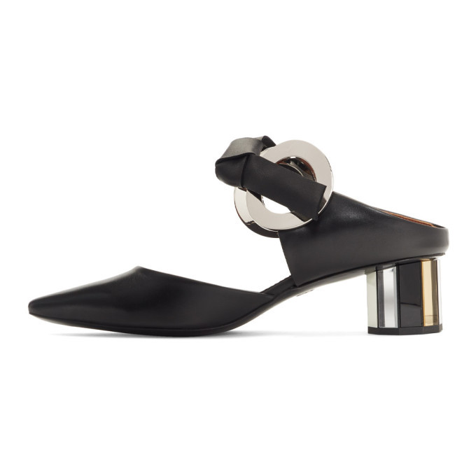 Proenza Schouler Black Grommet Mules Proenza Schouler