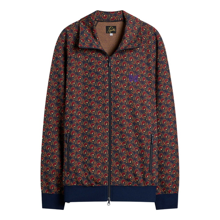 Photo: Needles Men's Poly Jacquard Track Jacket in Vortex