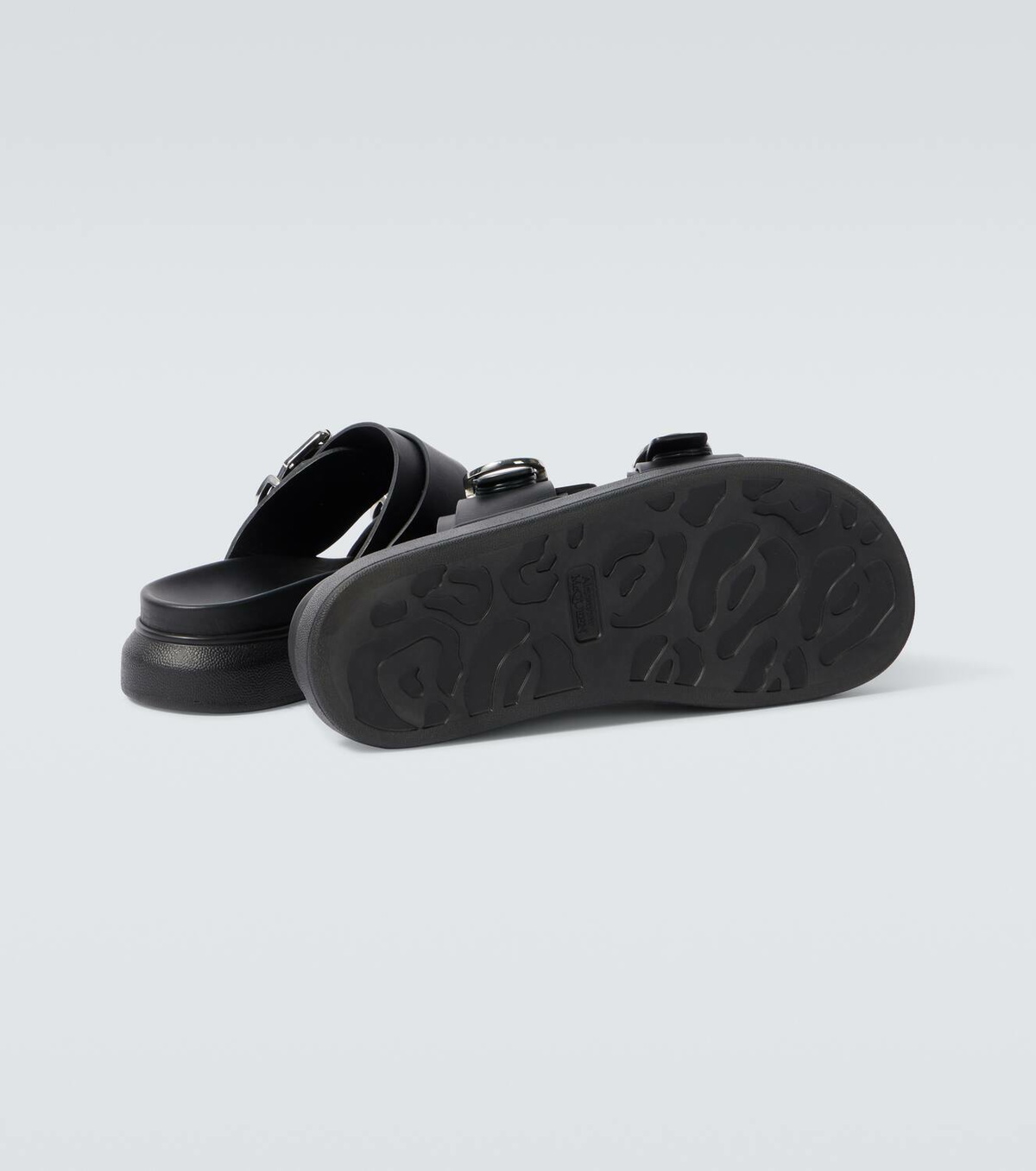 サンダル・ミュール Alexander Mcqueen Mirror-Effect Faux Leather Sandals Alexander McQueen Faux-leather sandals Alexander McQueen