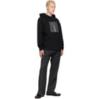 Ernest W. Baker Black Rose Print Hoodie
