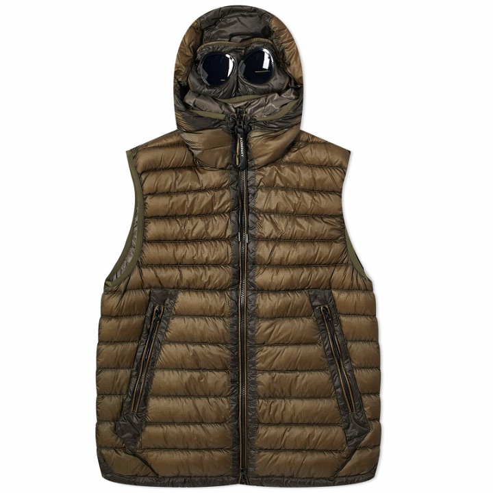 Photo: C.P. Company Men's D.D Shell Goggle Vest in Olive Night