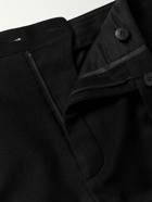 SAINT LAURENT - Slim-Fit Wool-Flannel Trousers - Black