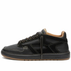 Represent Men's Reptor Leather Sneakers in Black/Washed Tuape