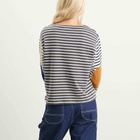 Beams Boy Women's Elbow Patch Basque Long Sleeve T-Shirt in Multi
