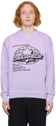 Dsquared2 Purple 'The Youth Of The World' Sweatshirt