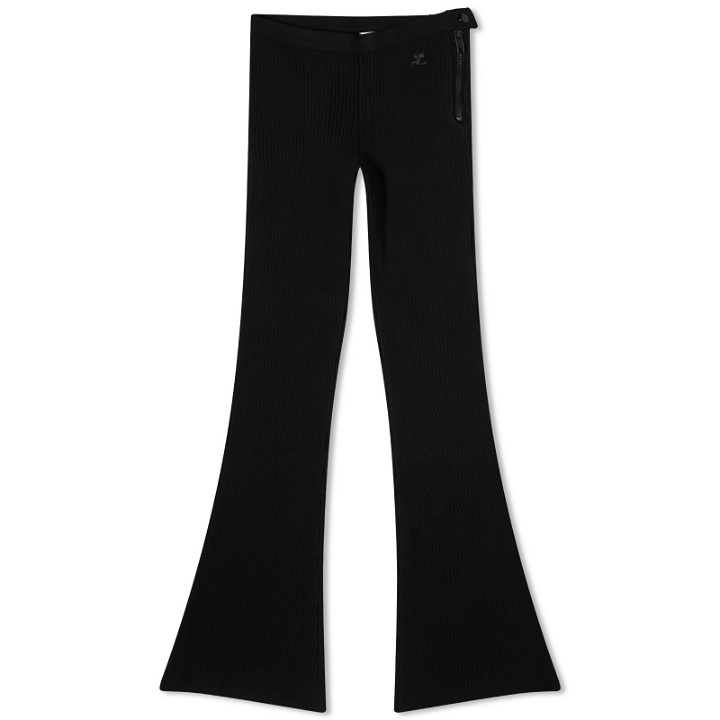 Photo: Courreges Women's Courrèges Reedition Rib Knit Pants in Black