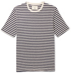 Folk - Striped Slub Cotton-Jersey T-Shirt - Men - Blue