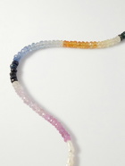Roxanne First - Can't Decide Gold, Sapphire and Pearl Beaded Necklace