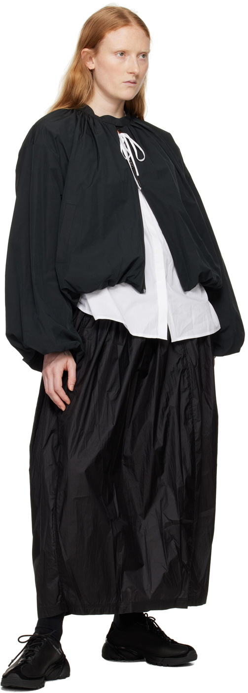AMOMENTO Black Shirred Jacket