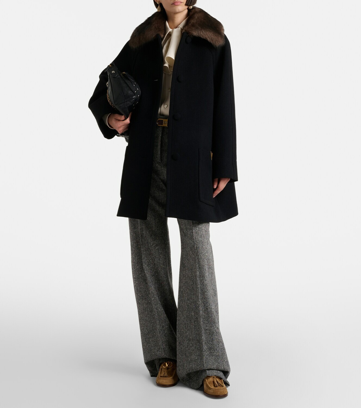 Valentino Garavani VLogo 60 suede loafer pumps