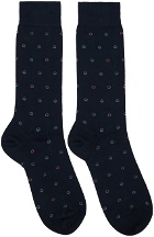 Ferragamo Navy Gancini Socks
