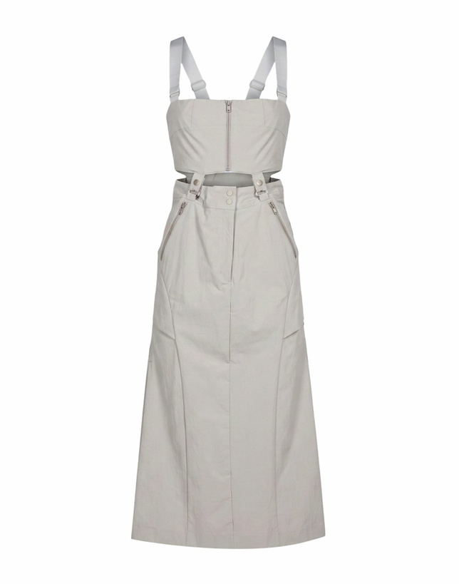 Photo: Hyein Seo Womens Midi dress in Light grey
