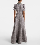 Rebecca Vallance Ruth embellished belted brocade gown