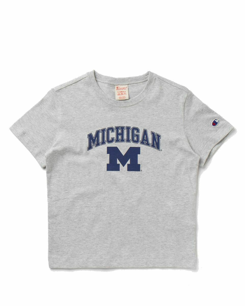 Photo: Champion Wmns College Crewneck T Shirt Grey - Womens - Shortsleeves