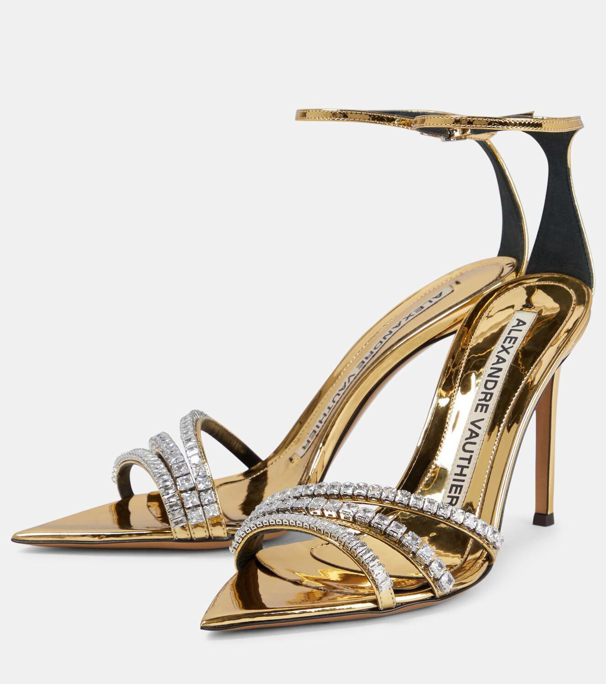 Alexandre Vauthier Embellished patent leather sandals
