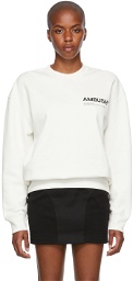 AMBUSH White 'Workshop' Sweatshirt