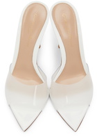 Gianvito Rossi White Elle Heels