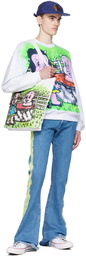 Sky High Farm Workwear White Printed Sweatshirt