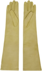 Maison Margiela Khaki Four Stitches Gloves