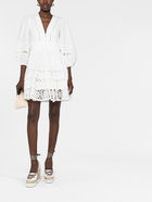 ZIMMERMANN - Embroidered Linen Mini Dress