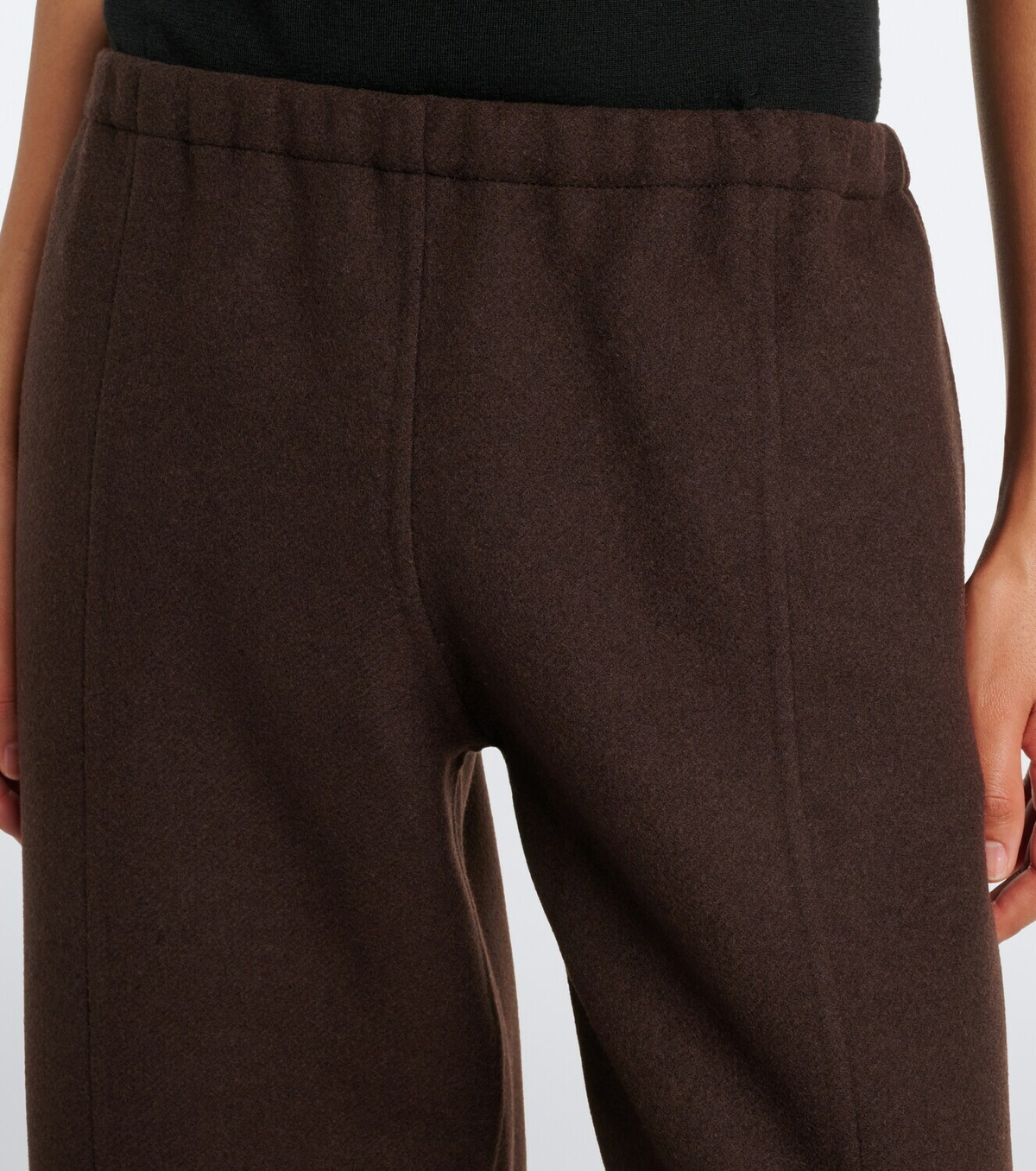 Khaite Clover wool barrel-leg pants