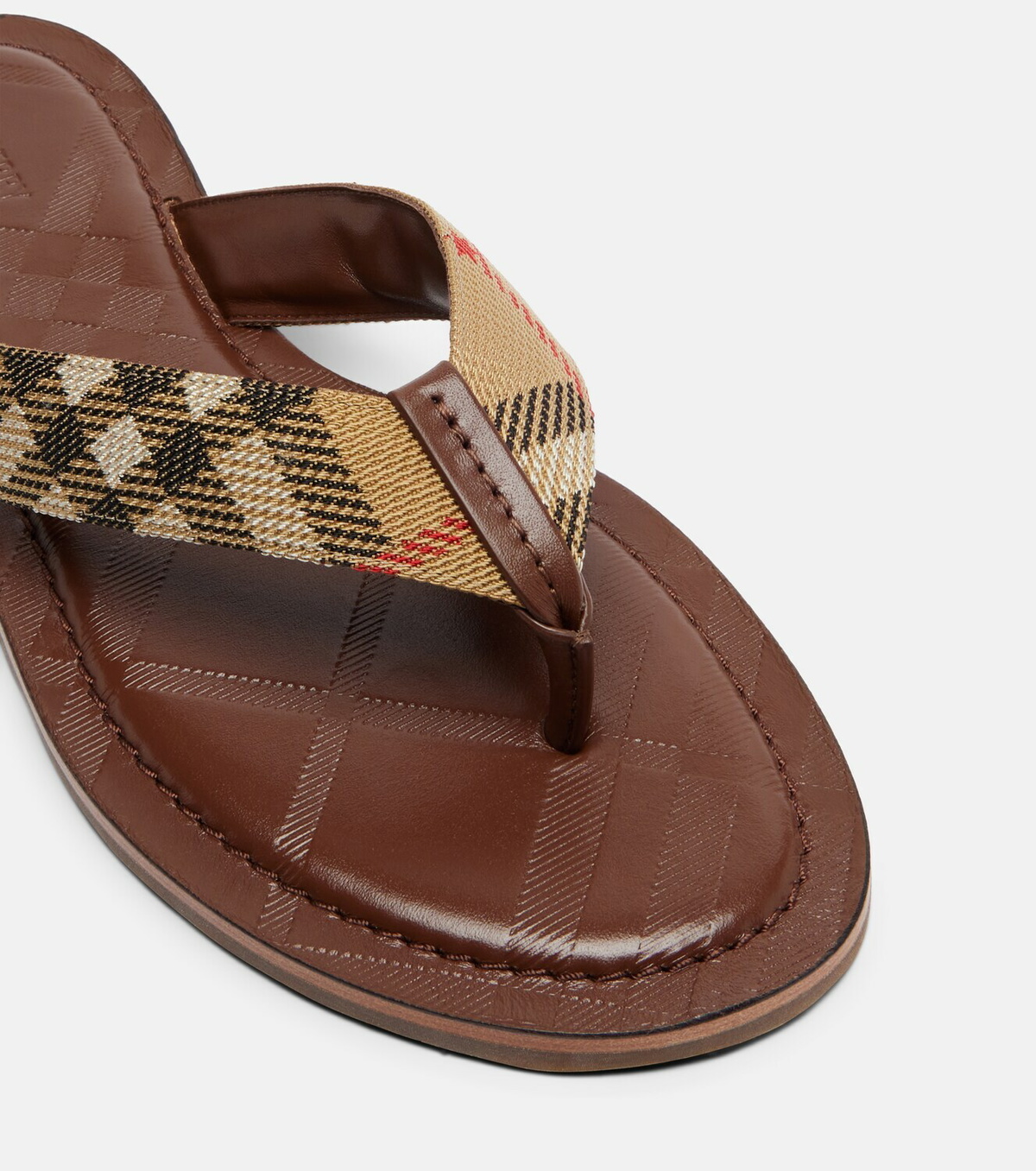Burberry Pavilion Buberry Check thong sandals