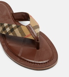 Burberry Pavilion Buberry Check thong sandals